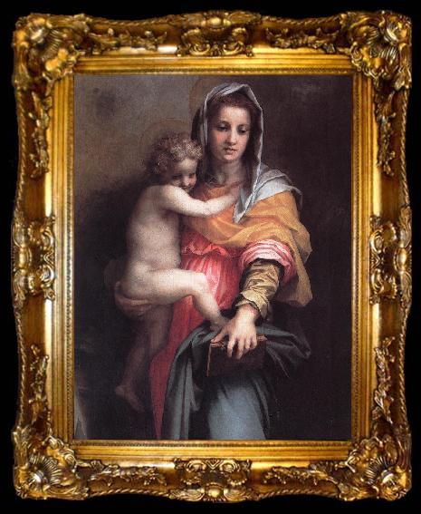 framed  Andrea del Sarto Madonna of the Harpies (detail)  fgfg, ta009-2
